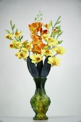 Hoa lan giả nhiều màu sắc cắm bình hoa trang trí decor hoa giả, cành hoa lan giả đặt bàn thờ đẹp - Dài 60cm