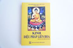 Sách Phật Giáo - Kinh Diệu Pháp Liên Hoa bìa giấy vàng - Thích Trí Tịnh - Chữ to rõ 600 trang