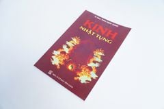 Sách Phật Giáo - Kinh Nhật Tụng bìa giấy đỏ rồng - Thích Đăng Quang - Chữ to rõ 128 trang