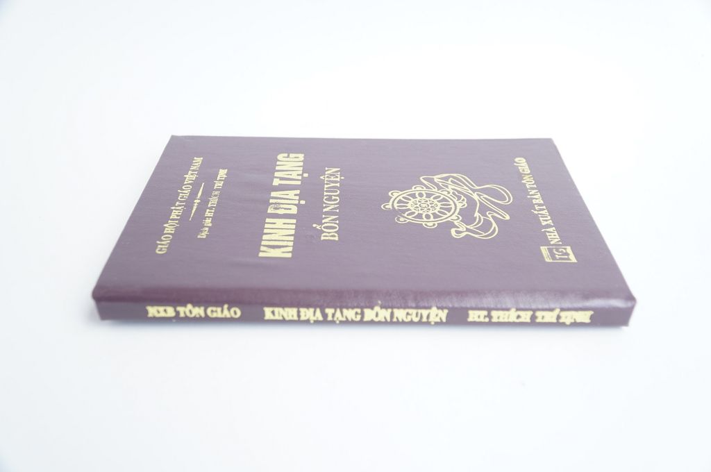 Kinh Phật - Kinh Địa Tạng Bổn Nguyện bìa da nâu - Thích Trí Tịnh - Chữ to rõ 246 trang