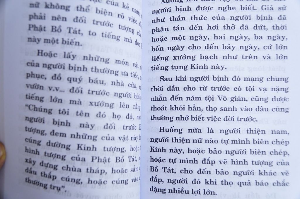 Kinh Phật - Kinh Địa Tạng Bổn Nguyện bìa giấy vàng - Thích Trí Tịnh - Chữ to rõ 246 trang