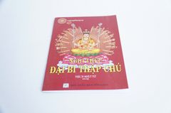 Kinh Phật - Nghi Thức Đại Bi Thập Chú bìa giấy đỏ - Thích Nhật Từ - Chữ to rõ 28 trang