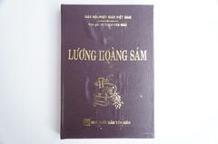 Kinh Phật - Kinh Lương Hoàng Sám bìa da nâu - Thích Viên Giác - Chữ to rõ 560 trang