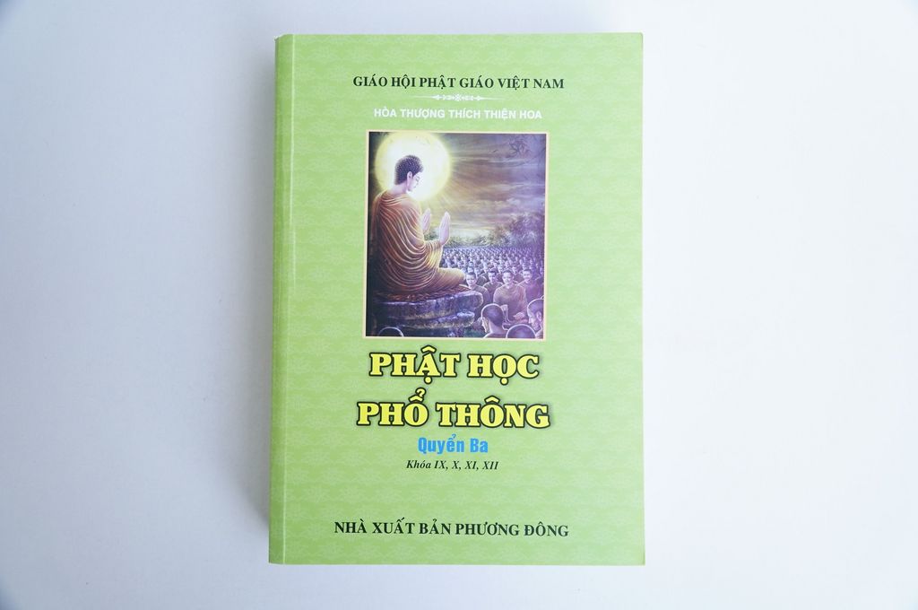 Sách Phật Giáo - Phật Học Phổ Thông có 3 tập bìa giấy - Thích Thiện Hoa - Chữ to rõ 600 trang