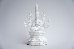 Tượng Phật Chuẩn Đề Thiên Thủ Thiên Nhãn trắng ngà - Cao 16cm