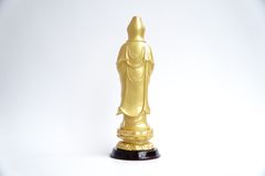 Tượng Phật Bà Quan Thế Âm Bồ Tát đứng nhũ vàng - Cao 25cm