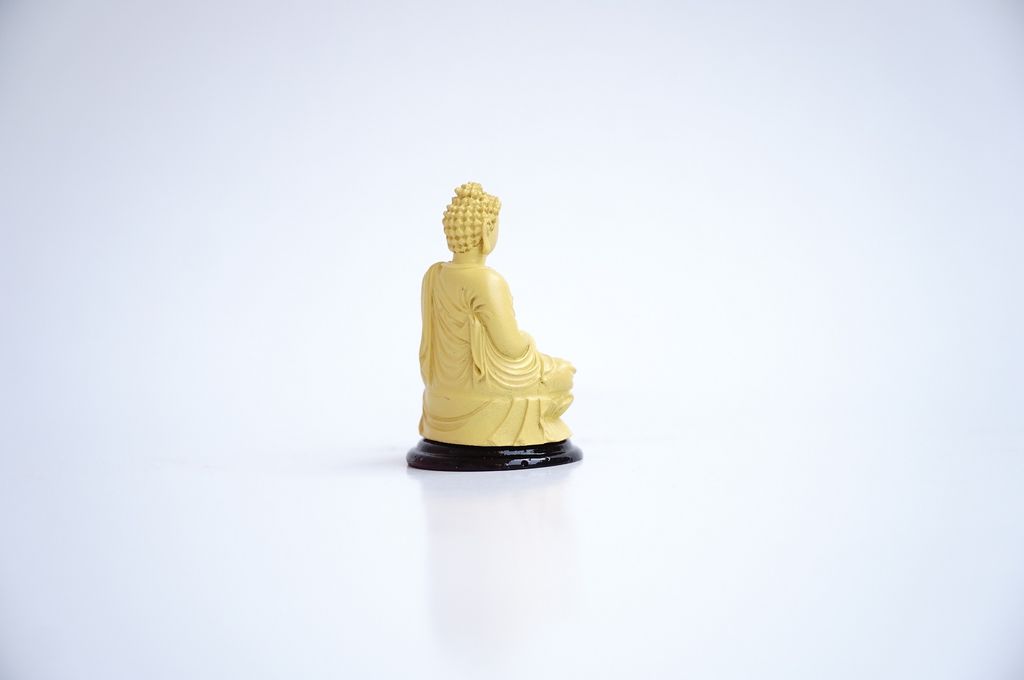 Tượng Phật A Di Đà ngồi vàng đất - Cao 6cm