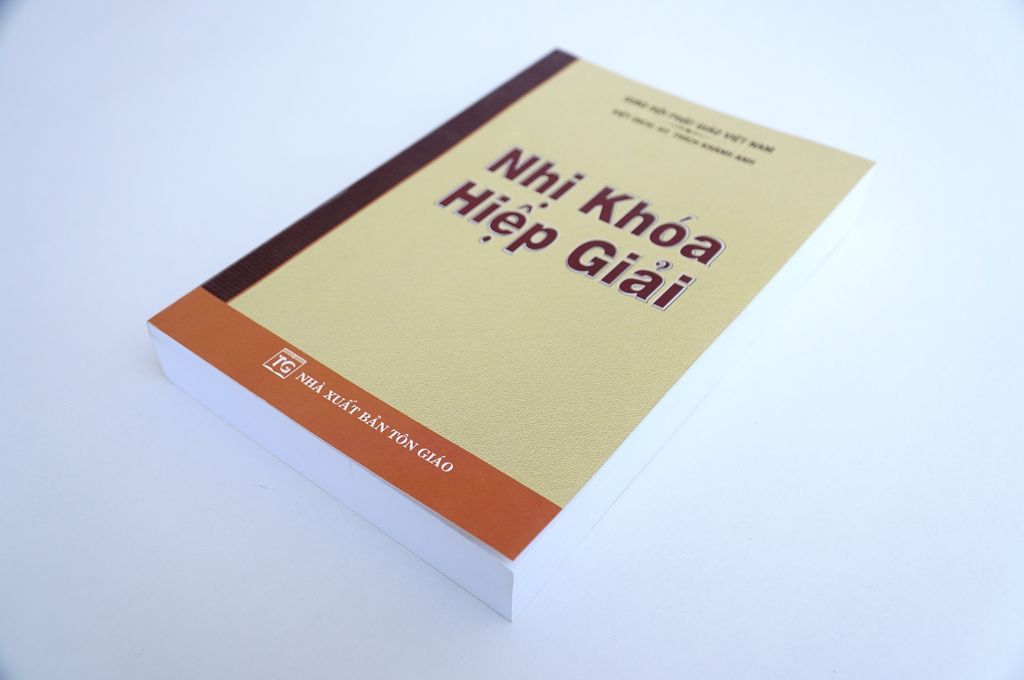 Sách Phật giáo - Nhị khóa hiệp giải - Thích Khánh Anh - Bìa giấy vàng 590 trang