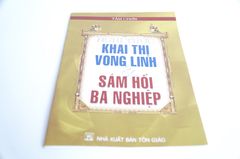 Sách Phật giáo - Nghi thức Khai thị vong linh sám hối ba nghiệp - Tâm Chơn - Bìa giấy vàng