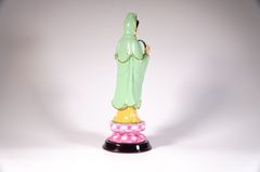 Tượng Phật Bà Quan Thế Âm Bồ Tát đứng áo xanh - Cao 25cm