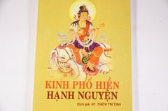 Kinh Phật - Kinh Phổ Hiền Hạnh Nguyện - Thích Trí Tịnh bìa vàng - 126 trang