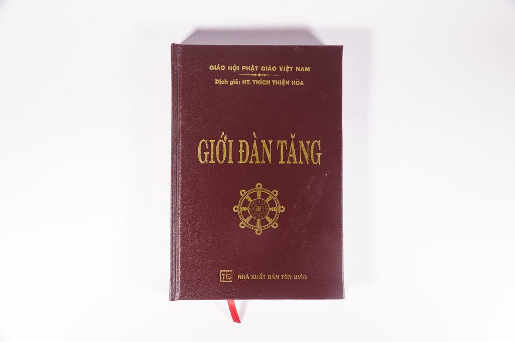 Kinh Phật - Kinh Giới Đàn Tăng - Thích Thiện Hòa bìa da nâu 300 trang