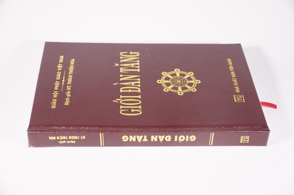 Kinh Phật - Kinh Giới Đàn Tăng - Thích Thiện Hòa bìa da nâu 300 trang