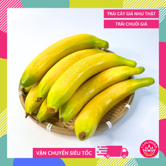 Trái chuối giả siêu thật, trái cây giả cao cấp loại xịn giống thật 99% -  Trái chuối chín