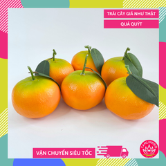 Trái Quýt giả đẹp như thật, trái cây giả cao cấp loại xịn giống thật 99% -  Quả quýt giả