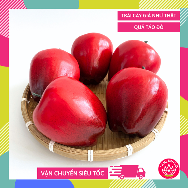 Trái Táo giả đẹp như thật, trái cây giả trang trí loại xịn giống thật 99% -  Quả Táo giả