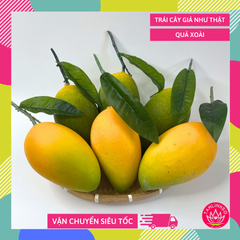 Trái Xoài giả đẹp như thật, trái cây giả cao cấp loại xịn giống thật 99% -  Quả xoài giả