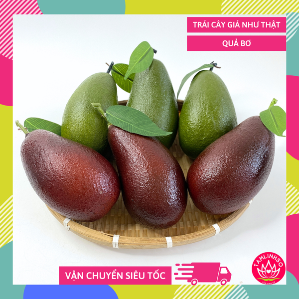 Trái Bơ giả đẹp như thật, trái cây giả cao cấp loại xịn giống thật 99% -  Quả Bơ giả