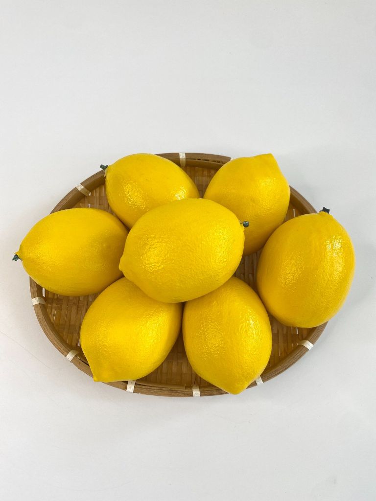 Trái chanh giả giống như thật, mô hình trái cây giả trang trí cao cấp - Trái chanh vàng