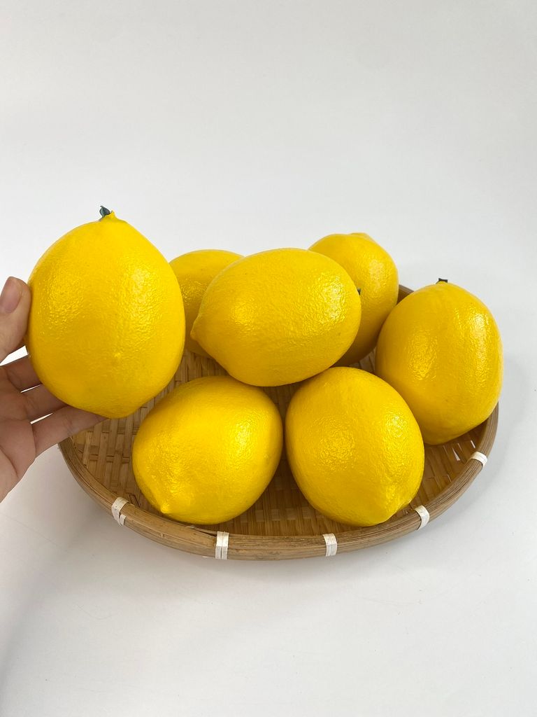Trái chanh giả giống như thật, mô hình trái cây giả trang trí cao cấp - Trái chanh vàng