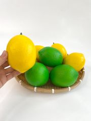 Trái chanh giả giống như thật, mô hình trái cây giả trang trí cao cấp - Trái chanh vàng