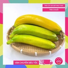Trái chuối giả trưng bày quán sinh tố nước ép, trái cây giả trang trí cao cấp loại xịn giống thật 99%