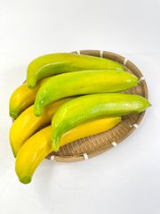 Trái chuối giả đẹp như thật, trái cây giả trang trí cao cấp loại xịn giống thật 99% -  Trái chuối xanh