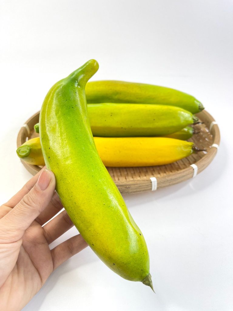 Trái chuối giả trưng bày quán sinh tố nước ép, trái cây giả trang trí cao cấp loại xịn giống thật 99%