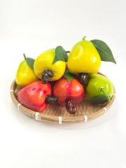 Trái điều giả giống như thật, mô hình trái cây giả trang trí cao cấp - Quả điều đỏ