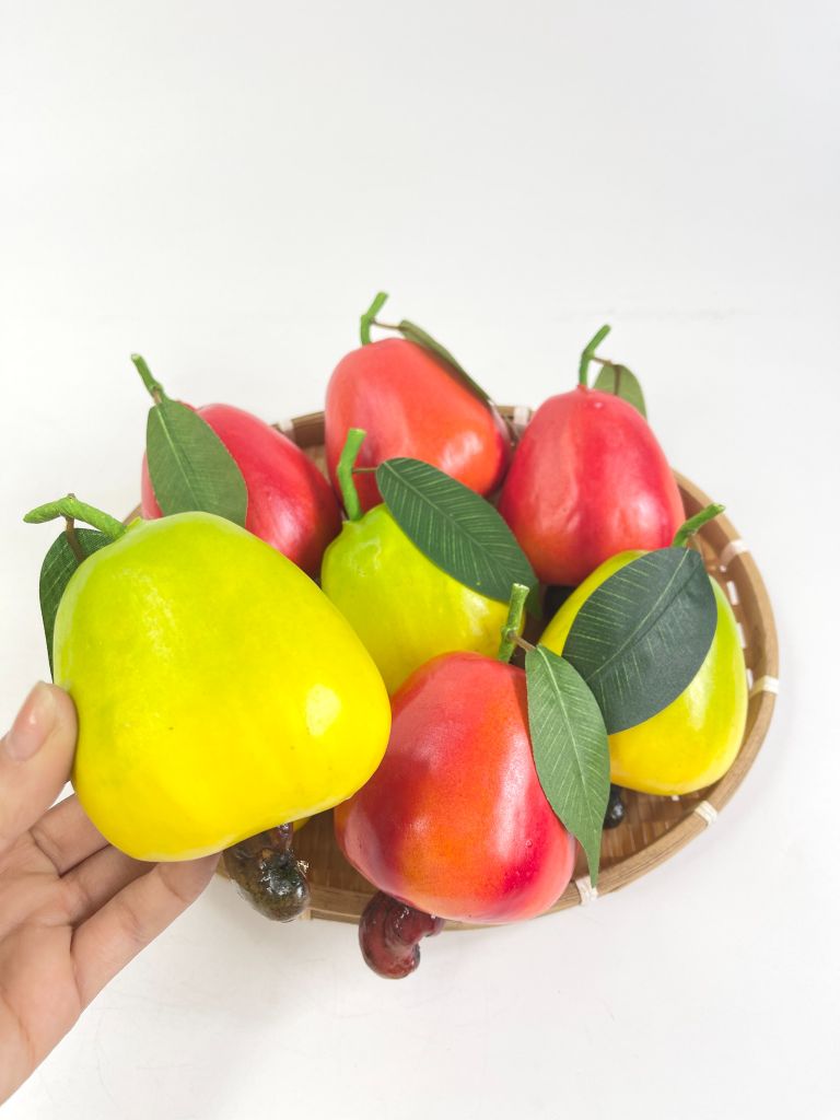 Trái điều giả giống như thật, mô hình trái cây giả trang trí cao cấp - Quả điều giả