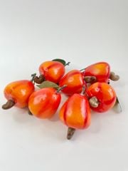 Trái điều giả giống như thật, mô hình trái cây giả trang trí cao cấp - Quả điều đỏ