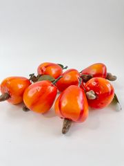 Trái điều giả giống như thật, mô hình trái cây giả trang trí cao cấp - Quả điều đỏ