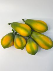 Trái Đu đủ giả giống như thật, trái cây giả mô hình giống thật 99% -  Quả đu đủ dài