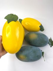 Trái Dưa hấu giả giống thật, mô hình trái cây giả cao cấp - Quả dưa vàng dài