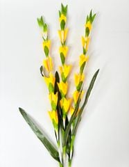 Hoa giả trang trí - Bó hoa Lay ơn giả, hoa dơn vải dài 83cm - Bó 10 nhánh