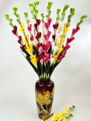 Hoa giả trang trí, cành hoa Huệ giả trang trí, hoa cắm bàn thờ siêu đẹp - Dài 78cm