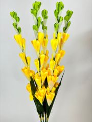 Hoa giả trang trí, Bó hoa Huệ giả, hoa huệ cắm bàn thờ siêu đẹp dài 78cm - Bó 10 nhánh