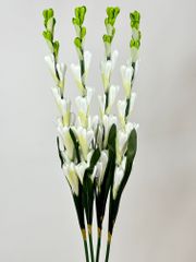 Hoa giả trang trí, Bó hoa Huệ giả, hoa huệ cắm bàn thờ siêu đẹp dài 78cm - Bó 10 nhánh