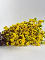 Hoa Tết, hoa mai hoa đào giả trang trí tết, cành hoa Mai giả trang trí, decor loại đẹp dày dặn - Dài 95cm