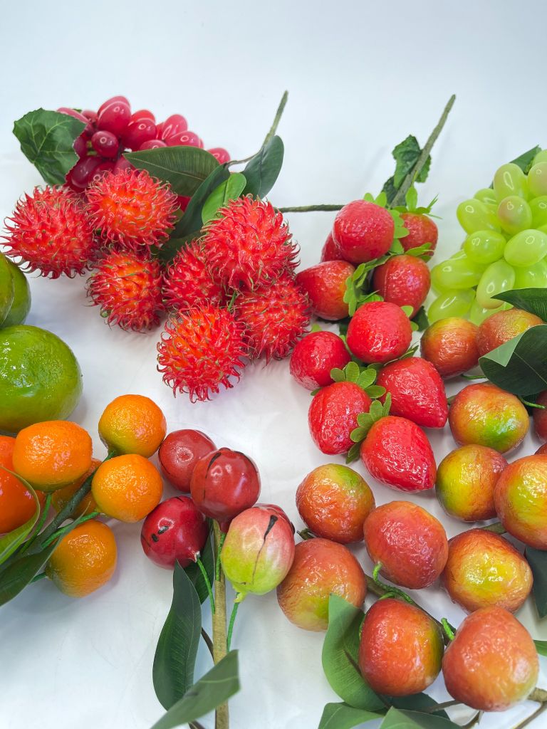Chùm Sung giả, trái cây giả, mô hình trái cây trang trí - Trái cây giả cao cấp