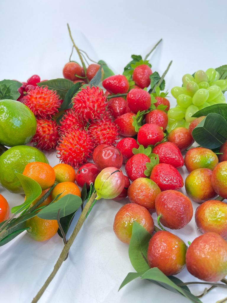 Chùm Sung giả, trái cây giả, mô hình trái cây trang trí - Trái cây giả cao cấp