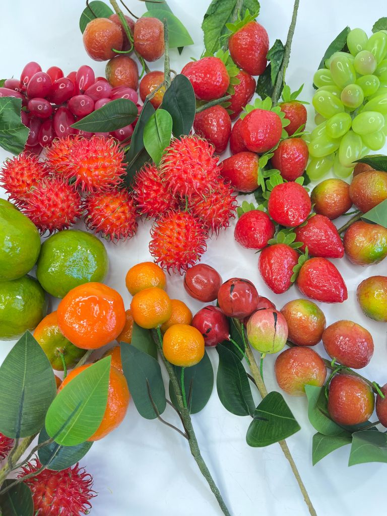 Chùm Sung giả, trái cây giả, mô hình trái cây trang trí - Trái cây giả cao cấp