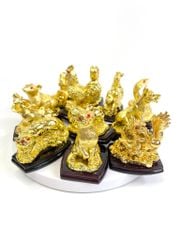Bộ tượng phong thủy 12 Con Giáp mạ vàng sang trọng - Trọn bộ tượng 12 con giáp mạ vàng sáng bóng