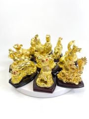 Bộ tượng phong thủy 12 Con Giáp mạ vàng sang trọng - Trọn bộ tượng 12 con giáp mạ vàng sáng bóng