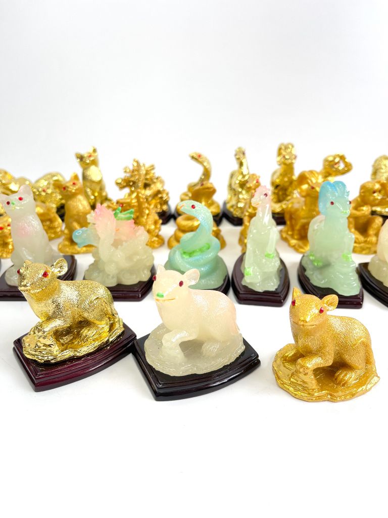 Tượng 12 con giáp tuổi Tý, tượng phong thủy 12 con giáp tuổi Tý hộ mệnh may mắn- Tùy chọn