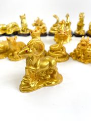 Bộ tượng 12 Con Giáp phong thủy để bàn - Trọn bộ tượng 12 con giáp nhũ vàng