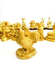 Bộ tượng 12 Con Giáp phong thủy để bàn - Trọn bộ tượng 12 con giáp nhũ vàng