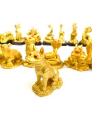 Bộ tượng 12 Con Giáp phong thủy để bàn - Trọn bộ tượng 12 con giáp nhũ vàng