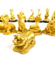 Bộ tượng 12 Con Giáp phong thủy để bàn - Trọn bộ tượng 12 con giáp nhũ vàng