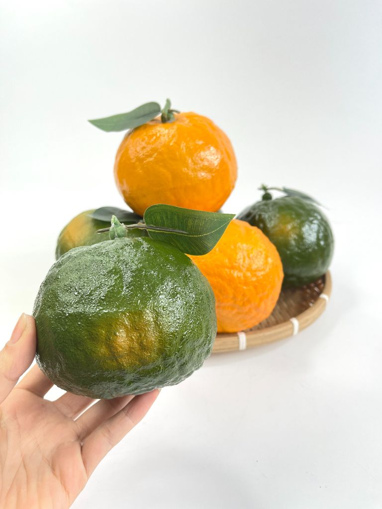 Quả Cam giả siêu thật, trái cây giả cao cấp loại xịn giống thật 99%